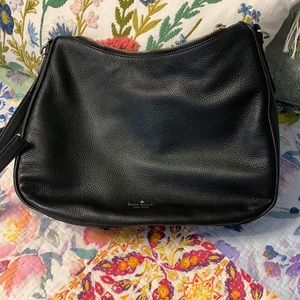 Kate Spade ♠️ black handbag. Good condition. Gold hardware. 13x10x5”.